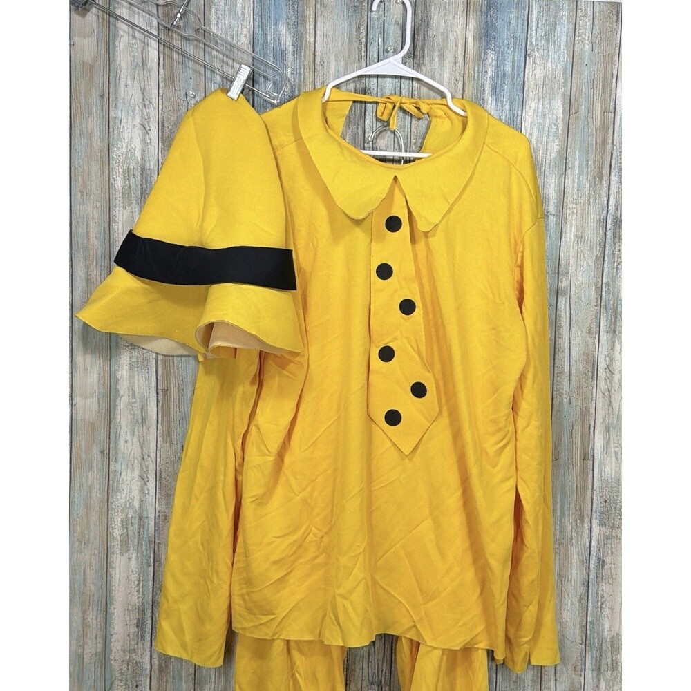 Rubies Curious George Man in the Yellow Hat 3-Piece Adult Costume One Size - Picture 2 of 16